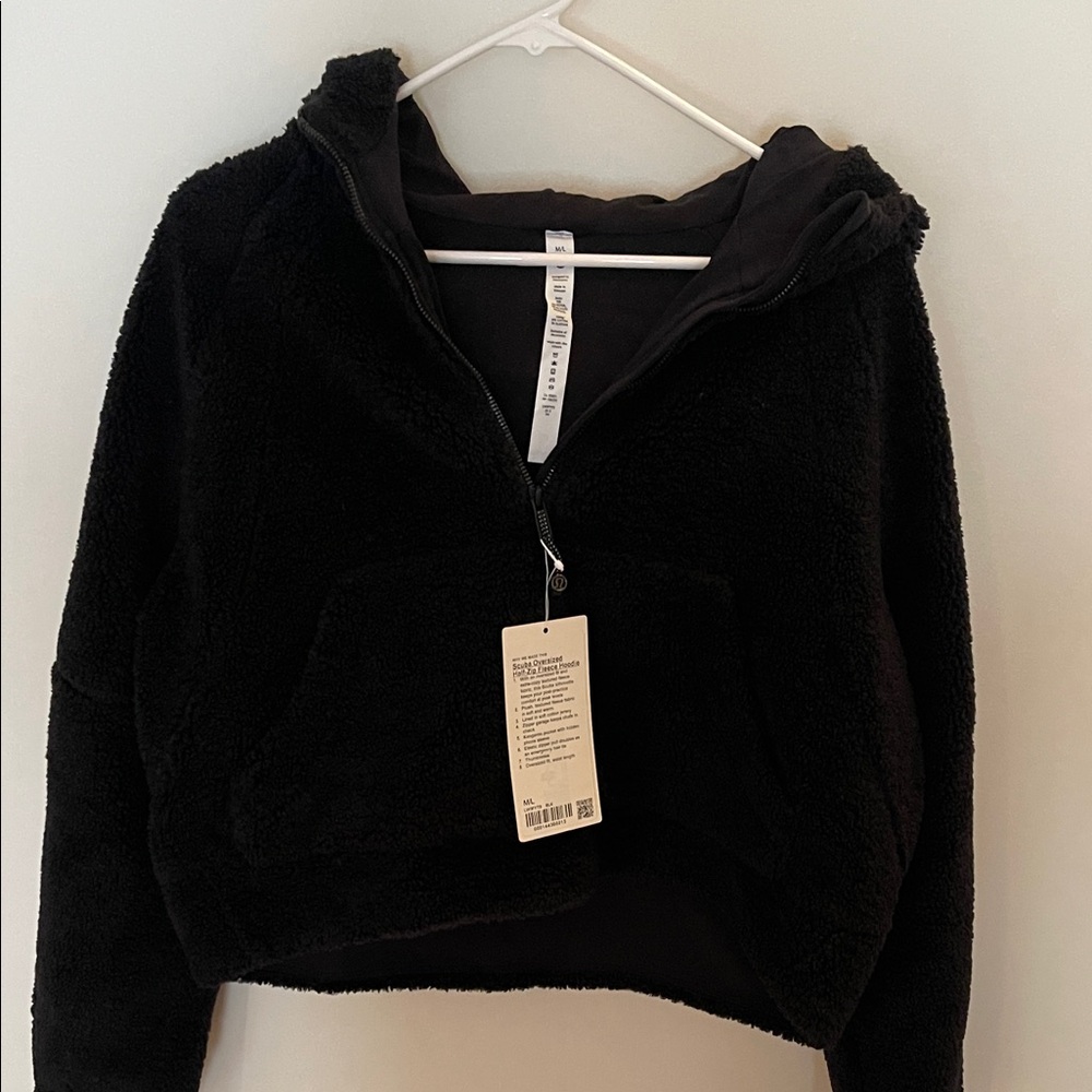 lululemon athletica Black Crew Neck Sweater